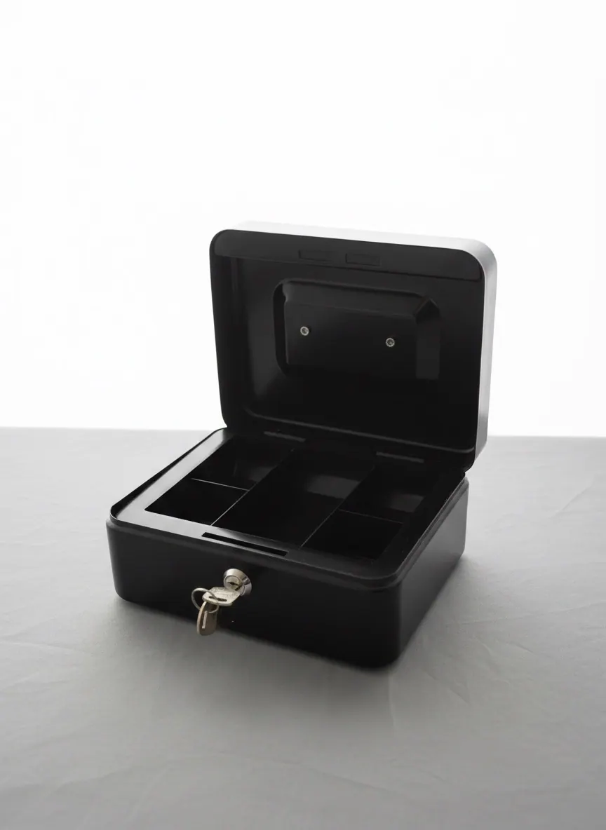 Black Locking Card Box available party rental item from HD Party Supplies