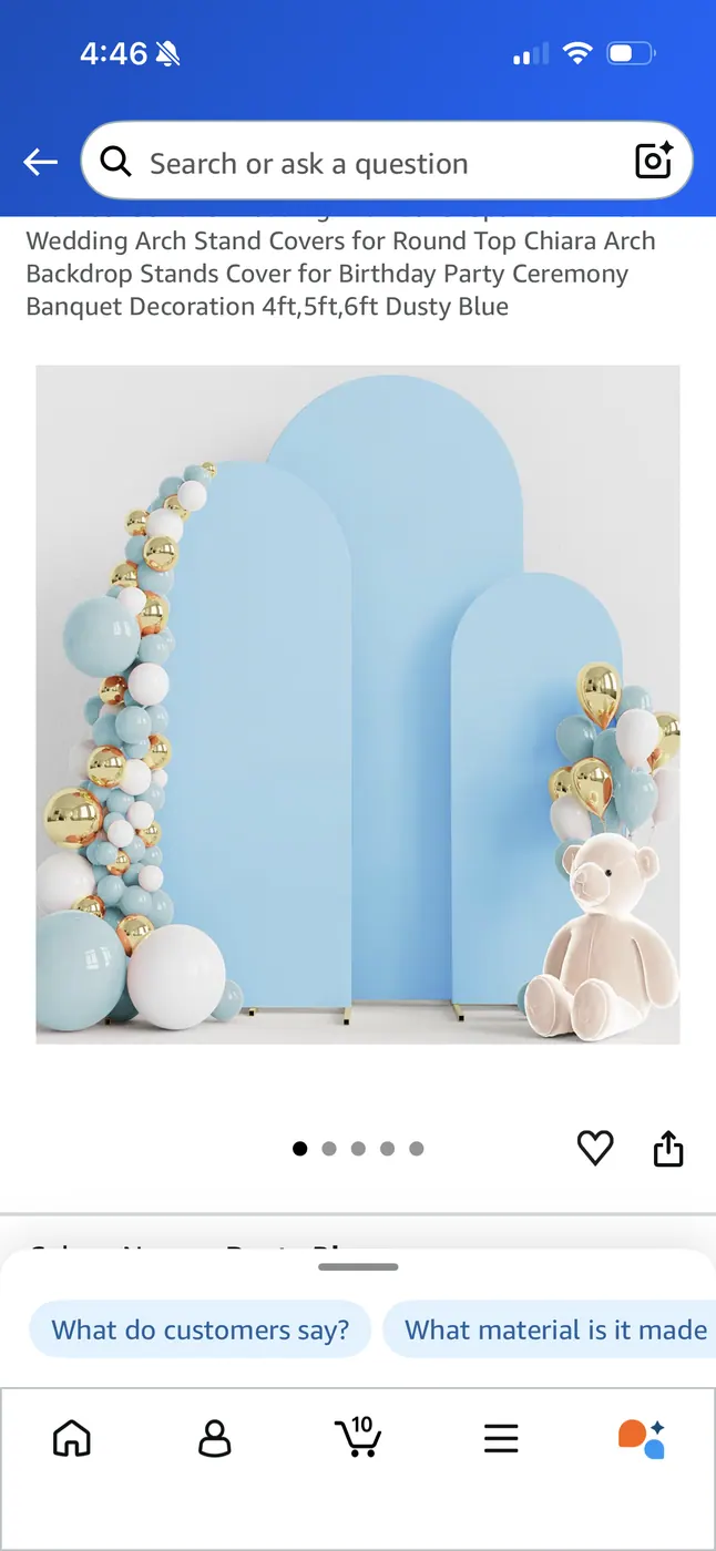 Blue Backdrop Panel Reference reference image for HD Party Supplies rental planning