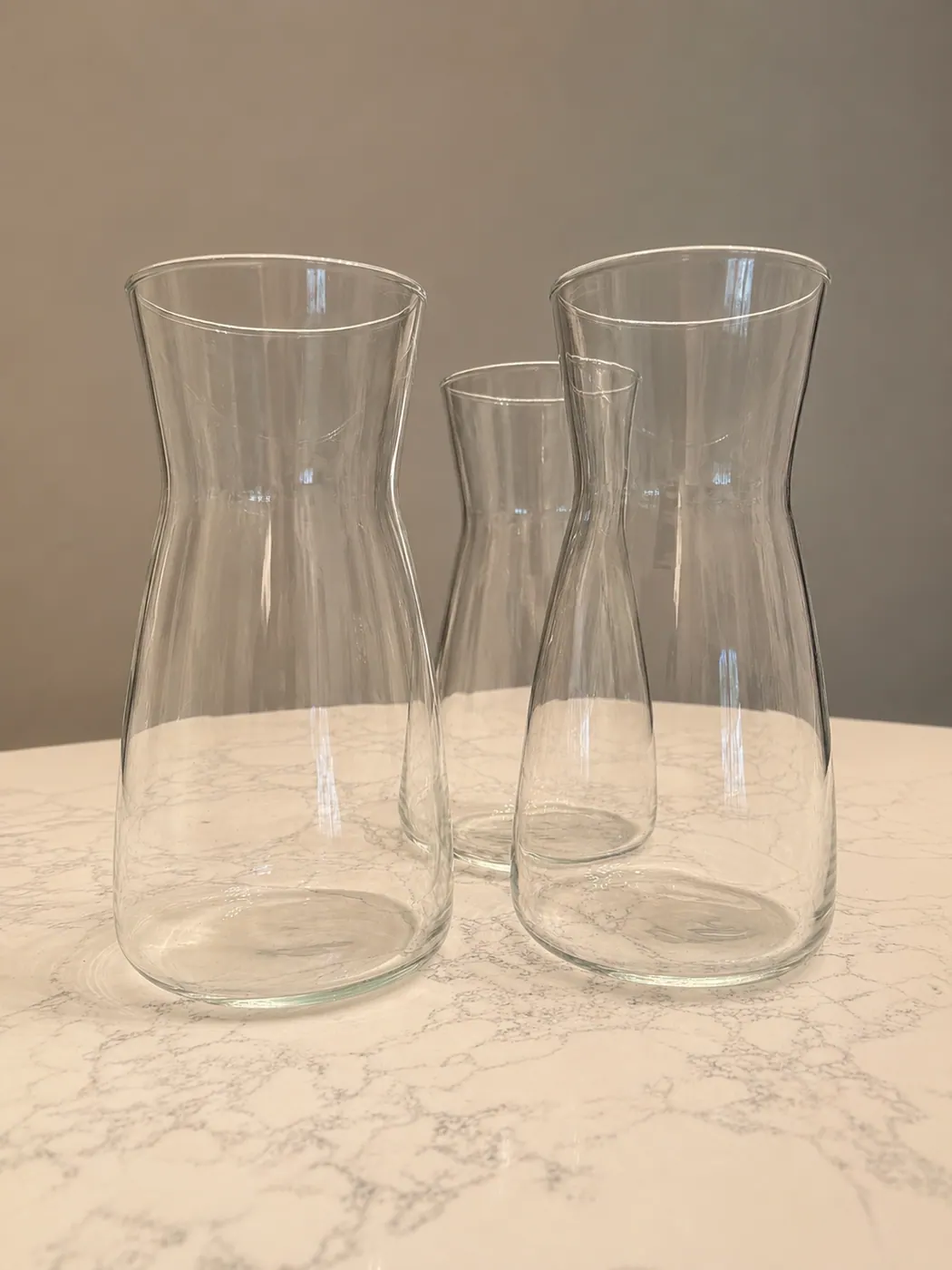 Clear Glass Cylinder Vases available party rental item from HD Party Supplies