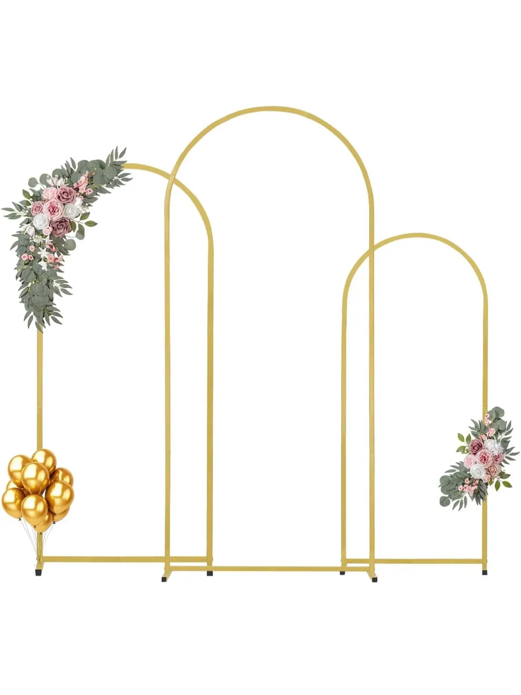 Gold Arched Backdrop Panels reference image for HD Party Supplies rental planning