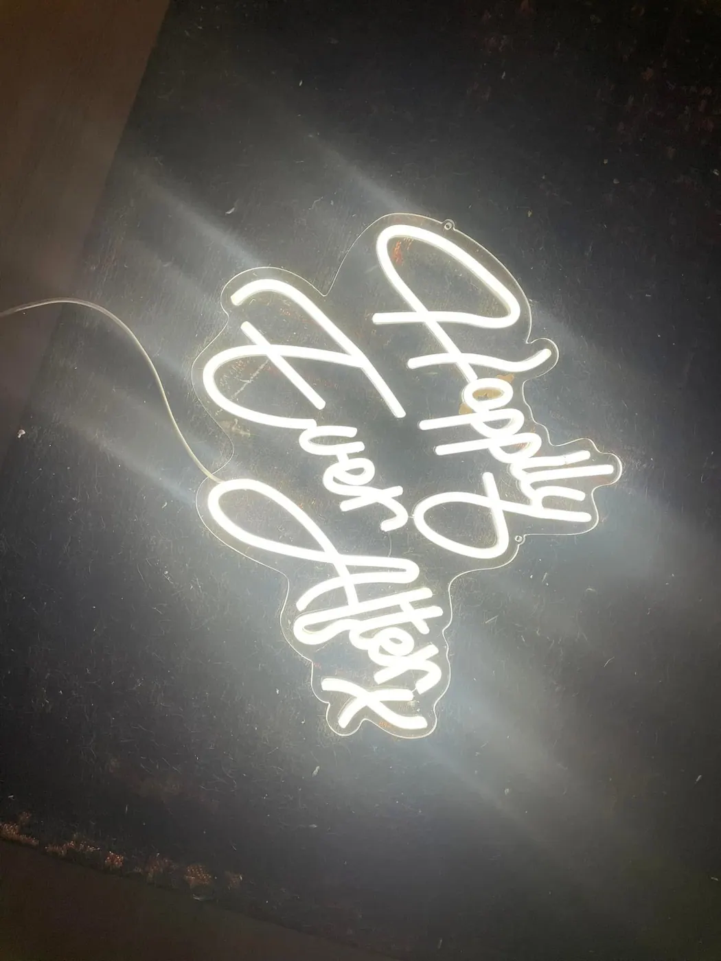 Happy Ever After Neon Sign available party rental item from HD Party Supplies