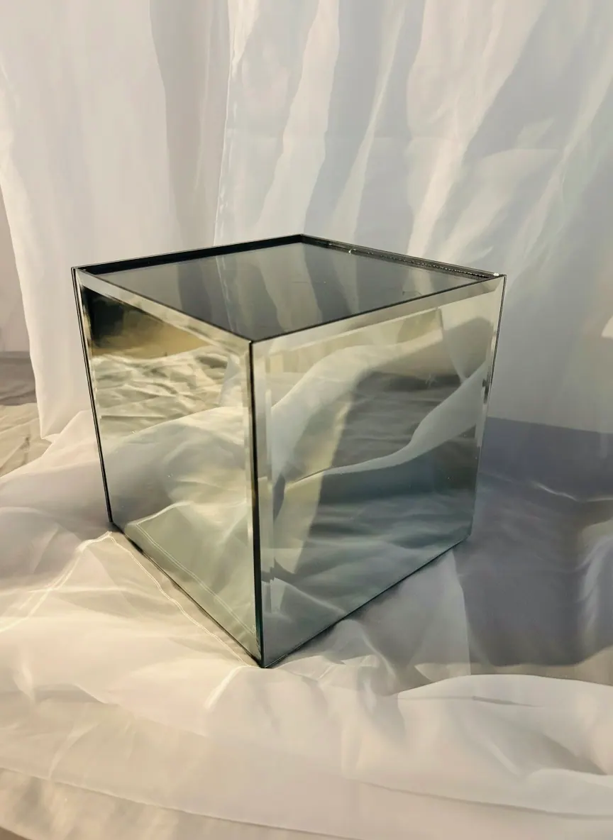 Mirror Cube Display Box available party rental item from HD Party Supplies