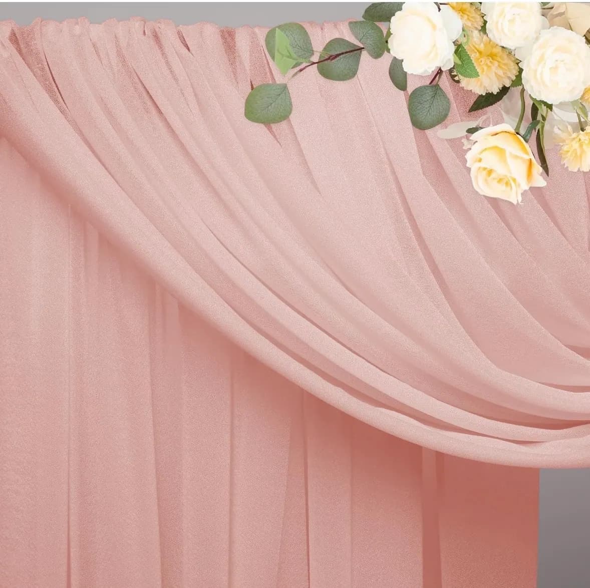 Pink Draped Backdrop Fabric reference image for HD Party Supplies rental planning