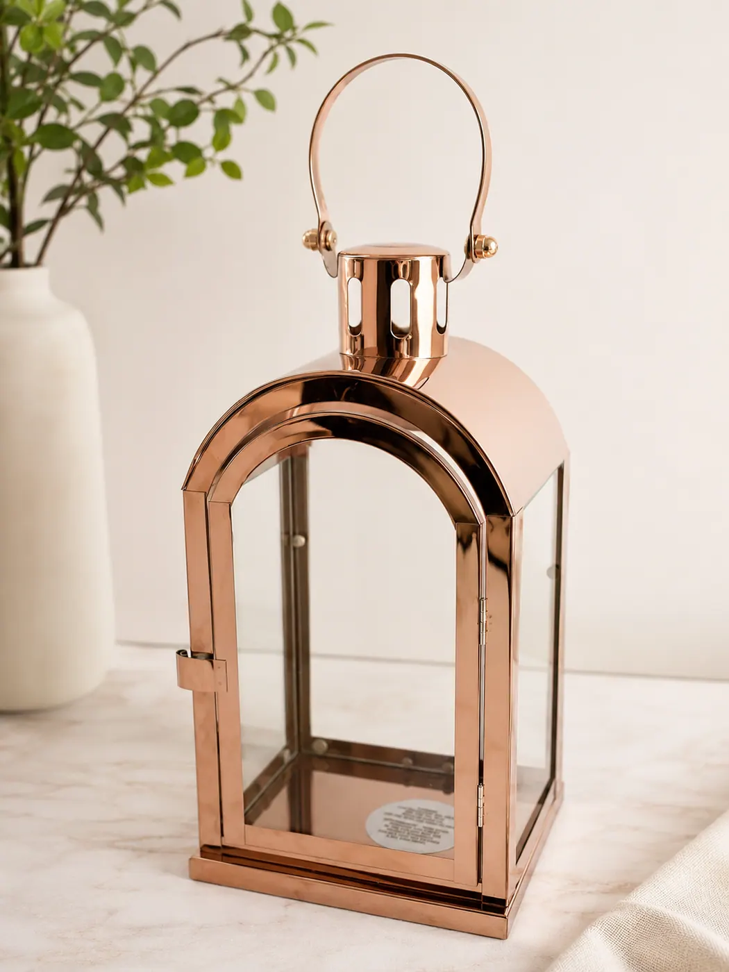 Rose Gold Lantern reference image for HD Party Supplies rental planning