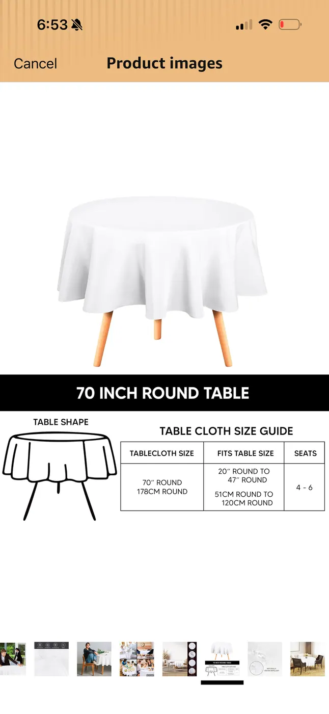 Round Cocktail Table Reference reference image for HD Party Supplies rental planning