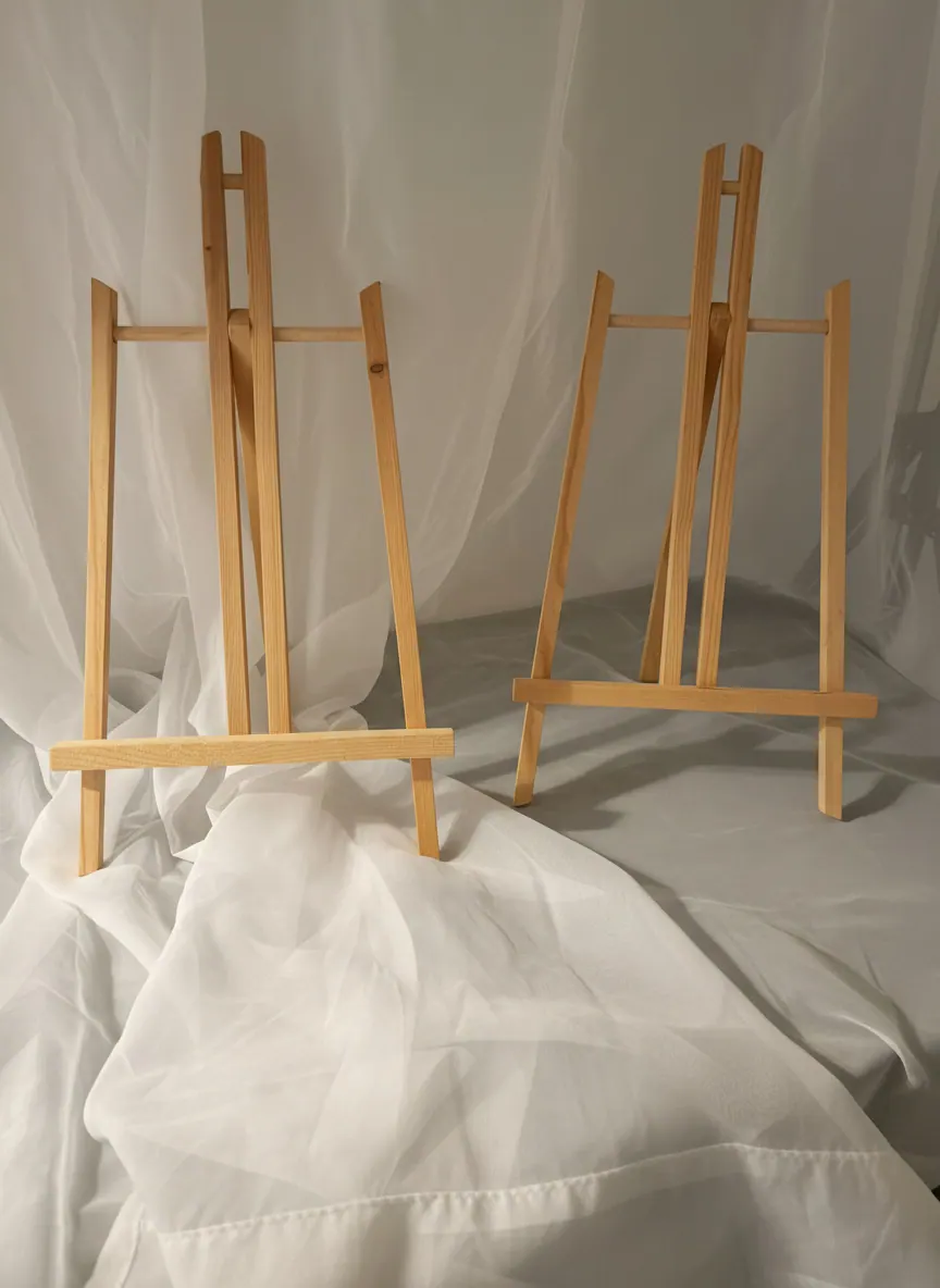 Wood Display Easel Set available party rental item from HD Party Supplies